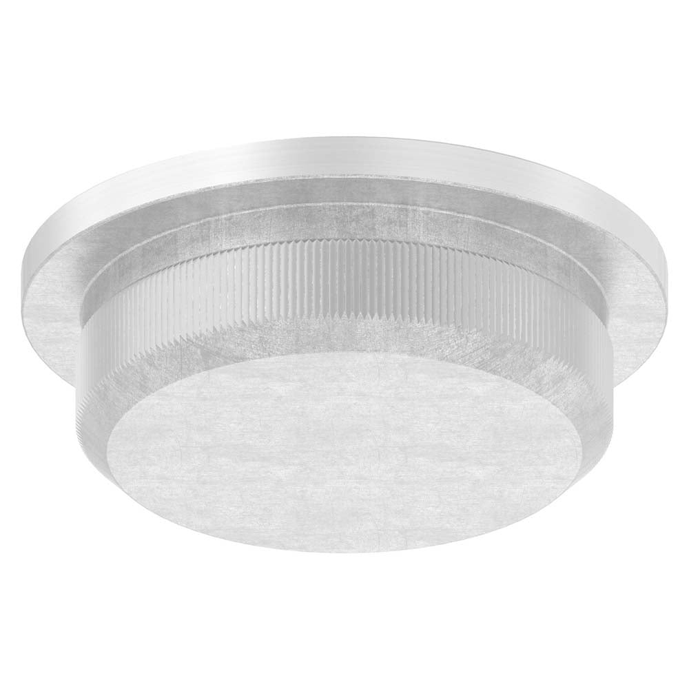 Endkappe leicht gewölbt (dünn), massiv, für Rohr ø 21,3 x 2,0mm, zum Einschlagen