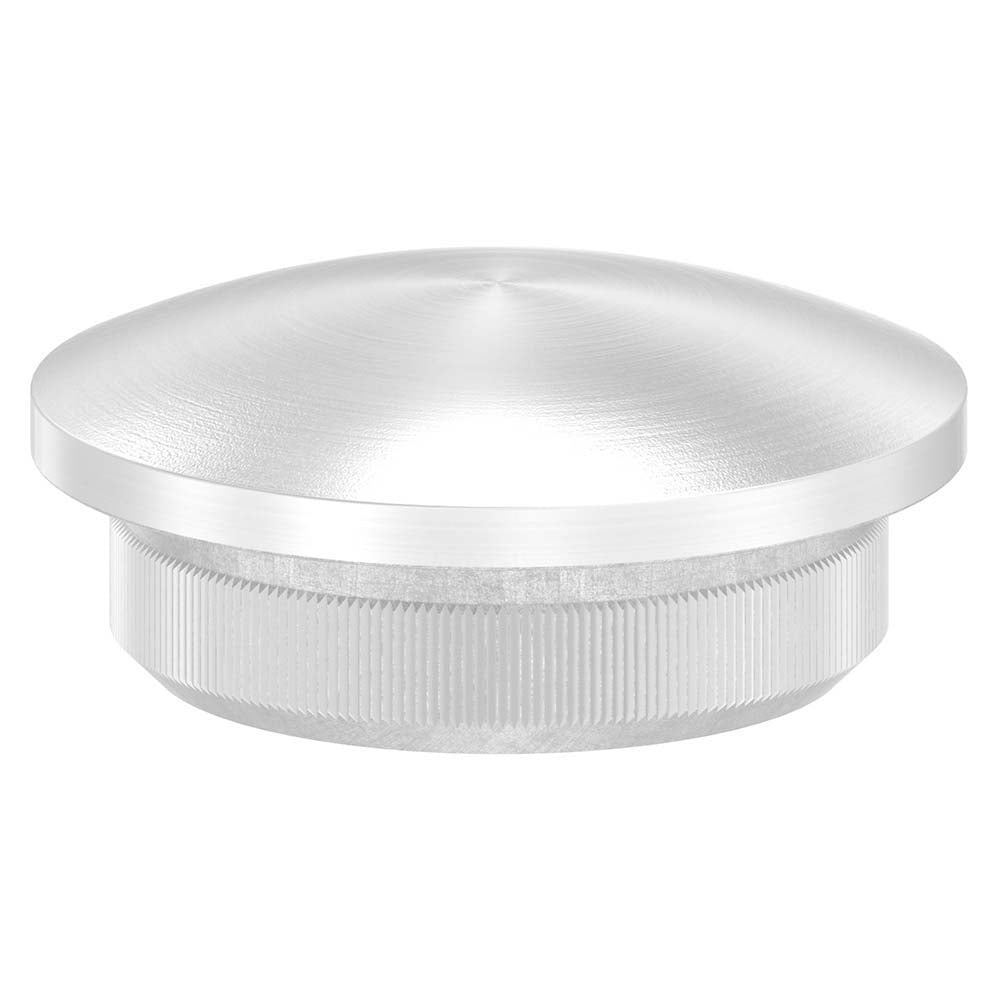 Endkappe leicht gewölbt (dünn), massiv, für Rohr ø 21,3 x 2,0mm, zum Einschlagen