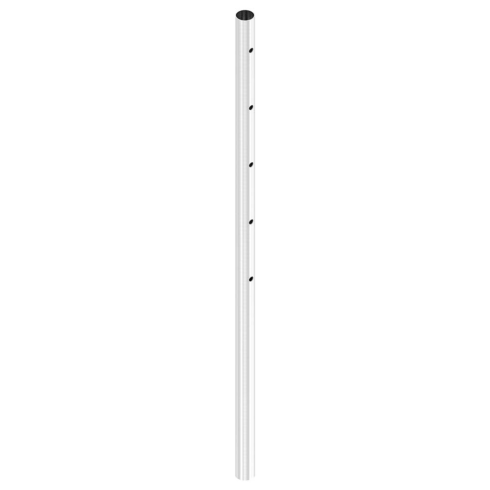 Geländerpfosten ø 42,4 x 2,0mm, mit fünf ø 12mm Durchgangsbohrungen, Länge 1190mm aus V2A Edelstahl