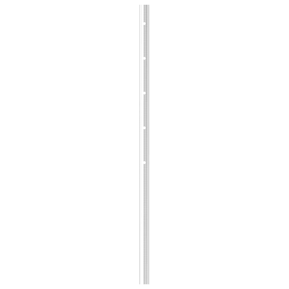 Geländerpfosten ø 42,4 x 2,0mm, mit fünf ø 12mm Durchgangsbohrungen, Länge 1190mm aus V2A Edelstahl