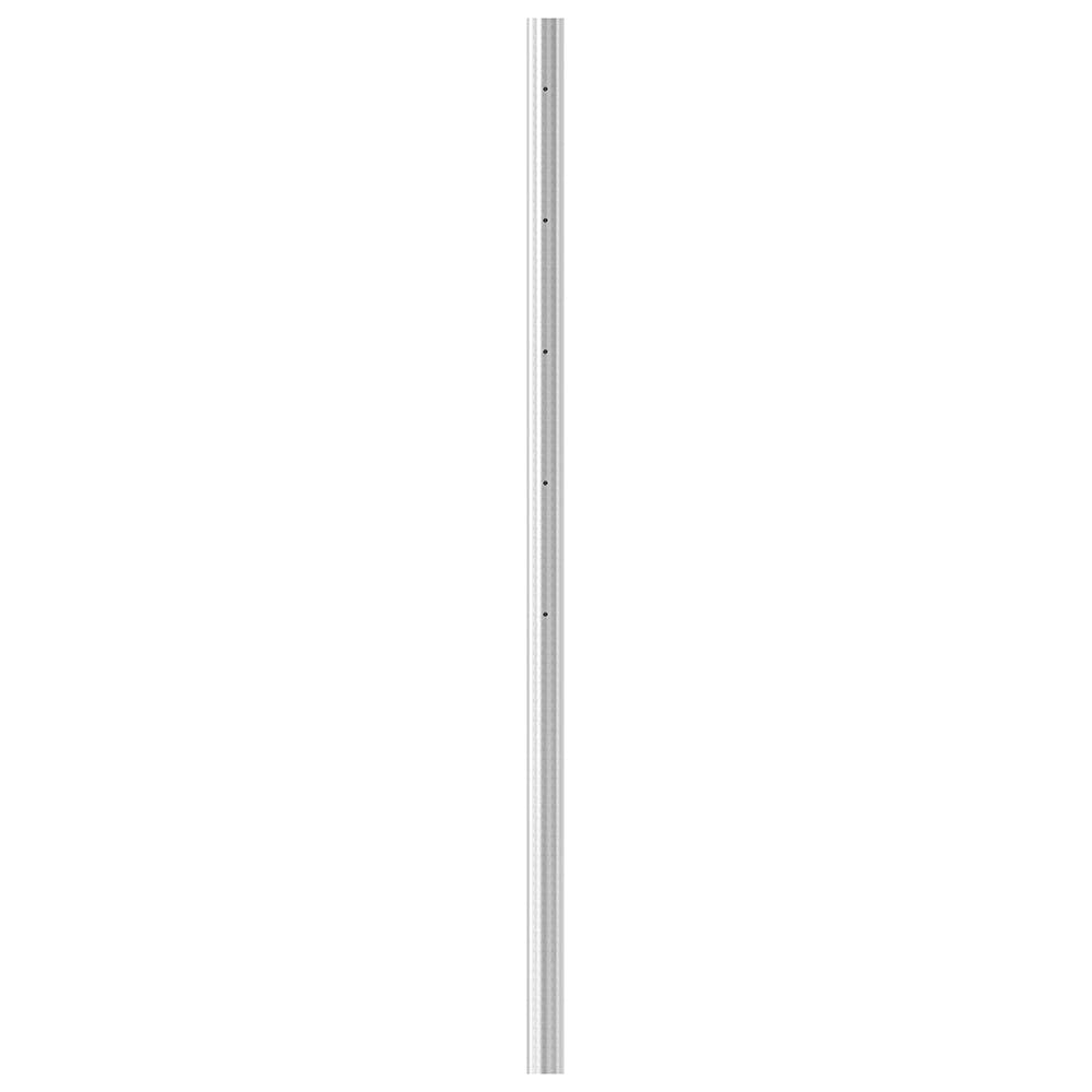 Geländerpfosten ø 42,4 x 2,0mm, mit fünf M6 Fließformgewinden, Länge 1190mm aus V2A Edelstahl