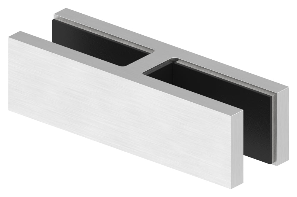 Glasverbinder 180°, für Glas 12,00 - 12,76mm, V4A