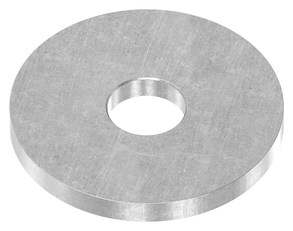 Ronde ø 42,4mm, Stärke 4mm, mit ø 12,1mm Mittelbohrung, gelasert, Stahl roh
