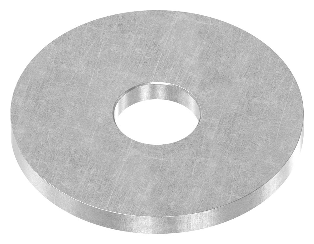 Ronde ø 48,3mm, Stärke 4mm, mit ø 14,1mm Mittelbohrung, gelasert, Stahl roh