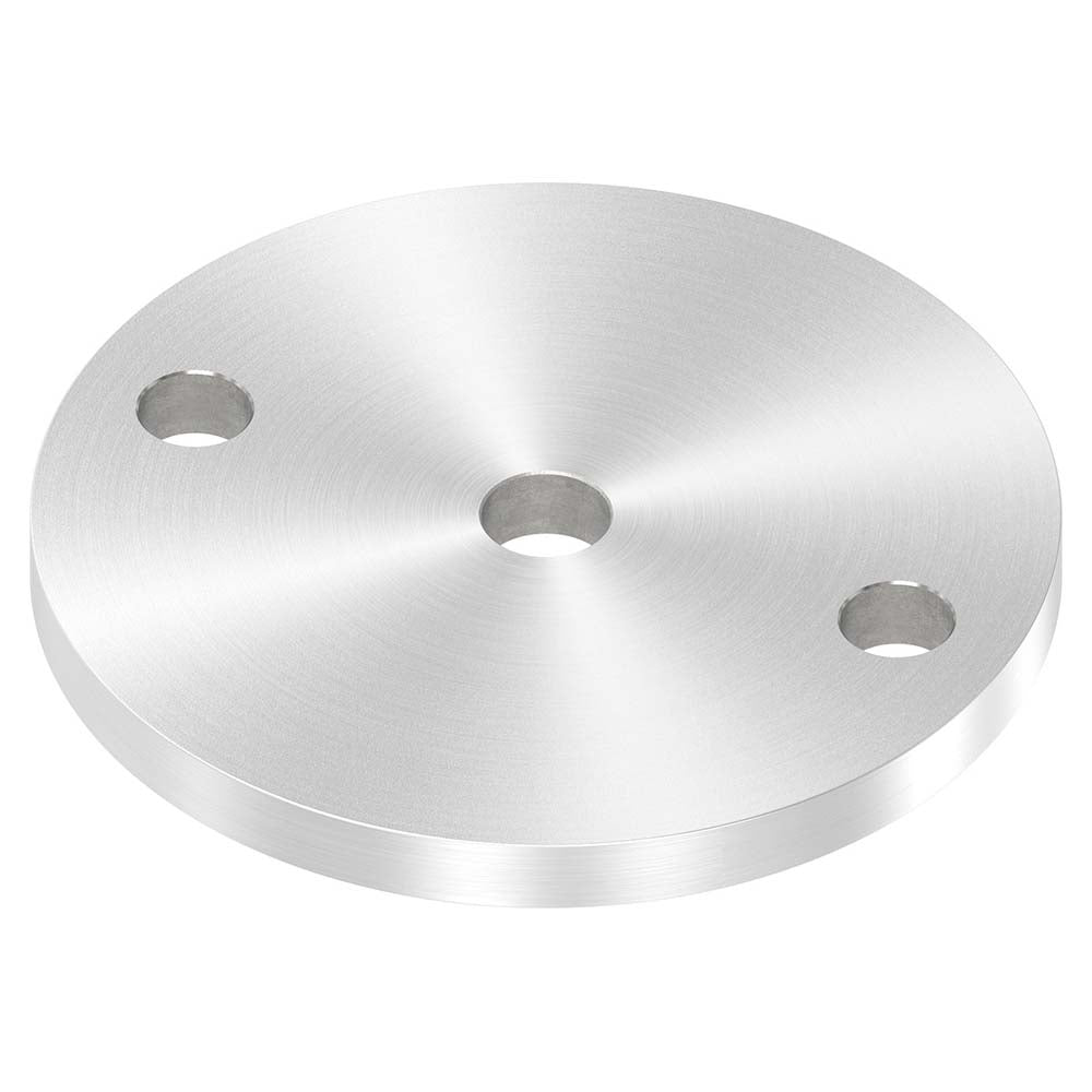 Ankerplatte ø 100mm, Stärke 8mm, einseitig geschliffen, mit Rundschliff