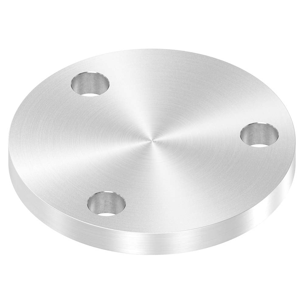 Ronde ø 100mm, Stärke 10mm, mit drei ø 13mm Bohrungen, einseitig geschliffen, mit Rundschliff