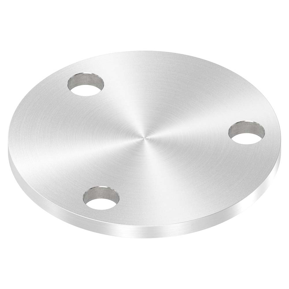 Ronde ø 100mm, Stärke 6mm, mit drei ø 13mm Bohrungen, einseitig geschliffen, mit Rundschliff