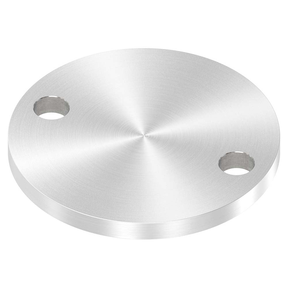 Ronde ø 100mm, Stärke 8mm, mit zwei ø 13mm Bohrungen, einseitig geschliffen, mit Rundschliff