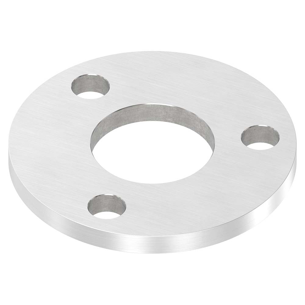Ronde ø 100mm, Stärke 8mm, mit drei ø 13mm Bohrungen und mittiger ø 42,8mm Bohrung, mit Längsschliff