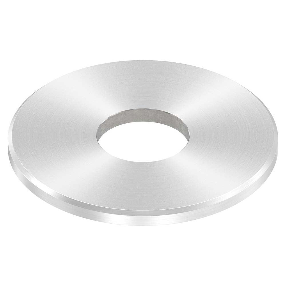 Ronde ø 100mm mit Fase, Stärke 6mm, mit ø 34mm Mittelbohrung, einseitig geschliffen, mit Rundschliff
