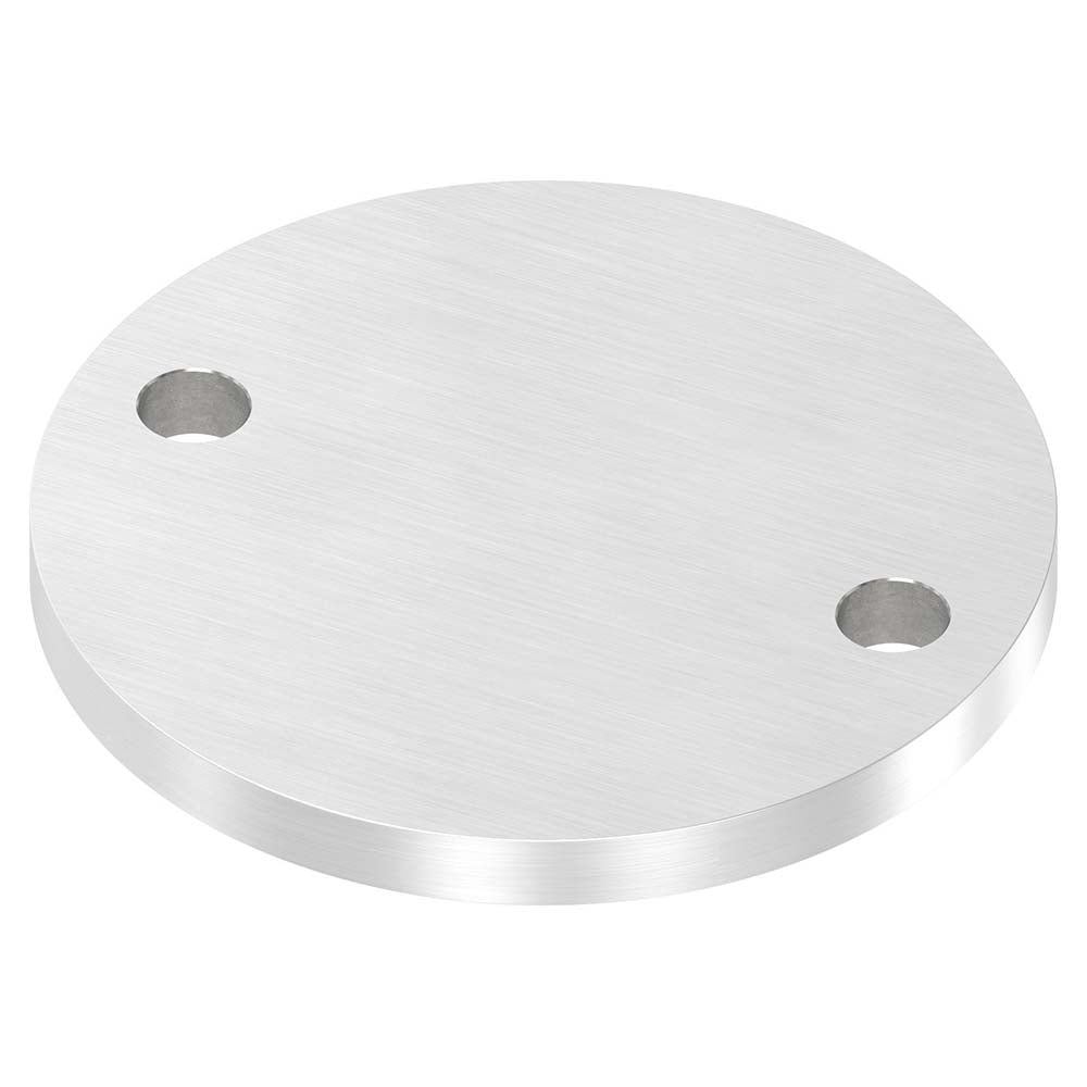 Ronde ø 120mm, Stärke 10mm, mit zwei ø 13mm Bohrungen, einseitig geschliffen, mit Längsschliff