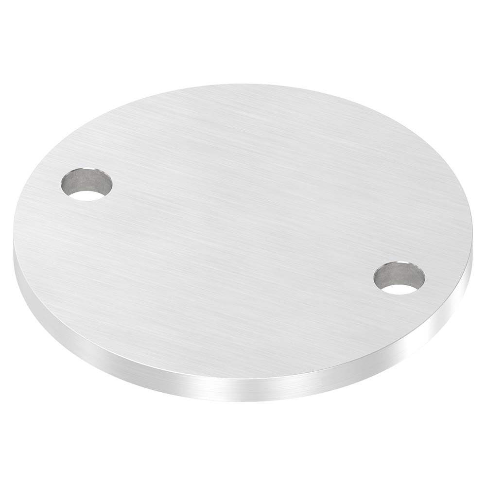 Ronde ø 120mm, Stärke 8mm, mit zwei ø 13mm Bohrungen, einseitig geschliffen, mit Längsschliff