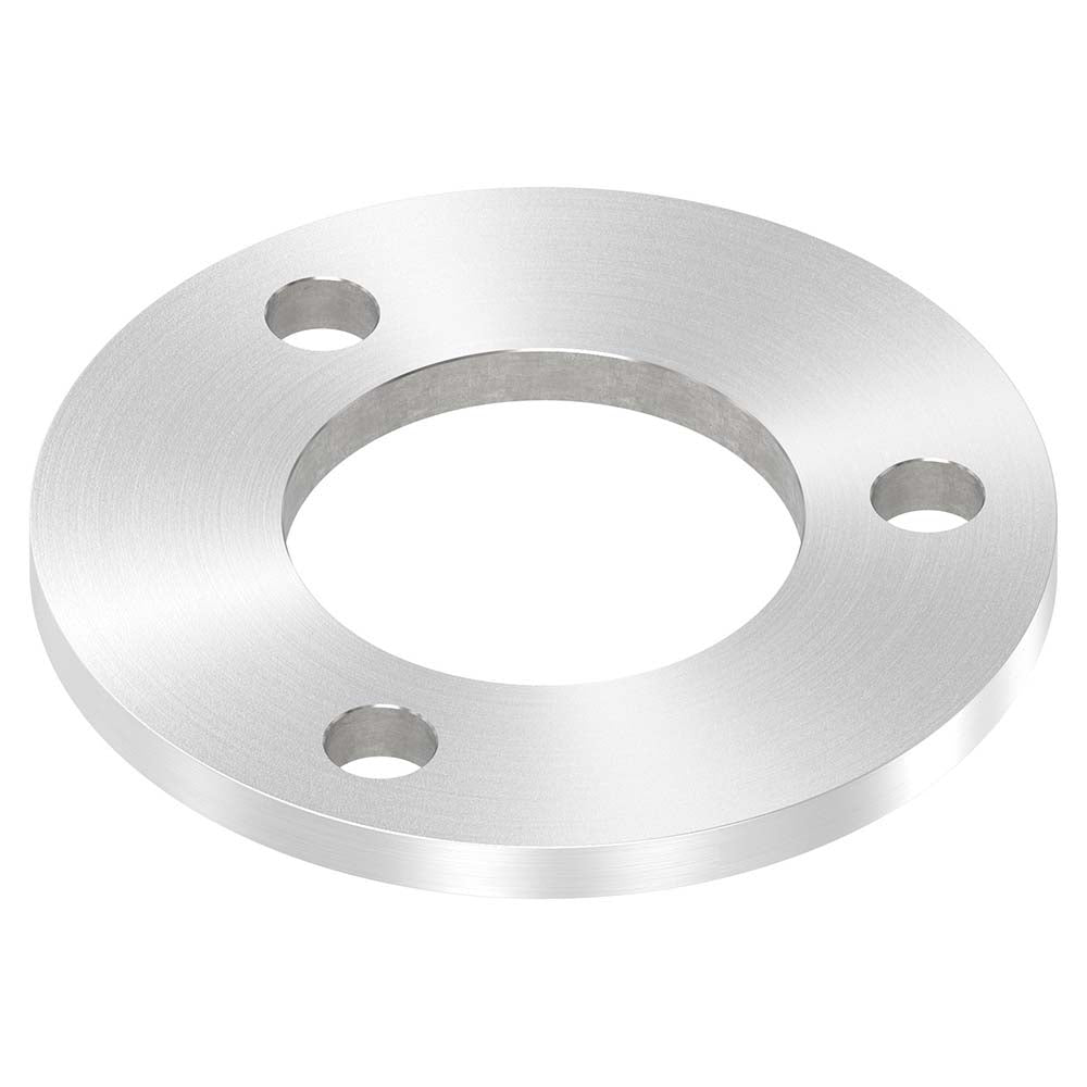 Ronde ø 120mm, Stärke 8mm, mit drei ø 13mm Bohrungen und mittiger ø 60,7mm Bohrung, mit Rundschliff