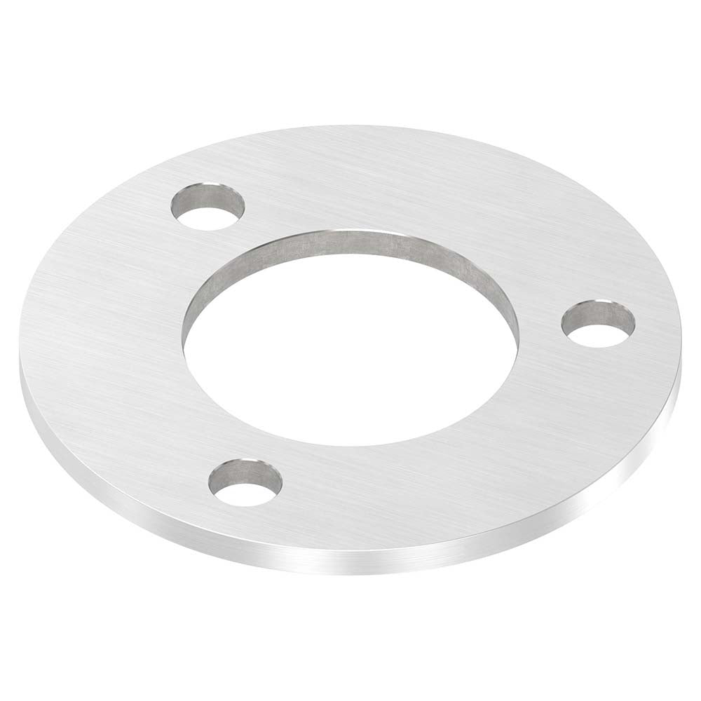 Ronde ø 120mm, Stärke 6mm, mit drei ø 13mm Bohrungen und mittiger ø 60,7mm Bohrung, mit Längsschliff