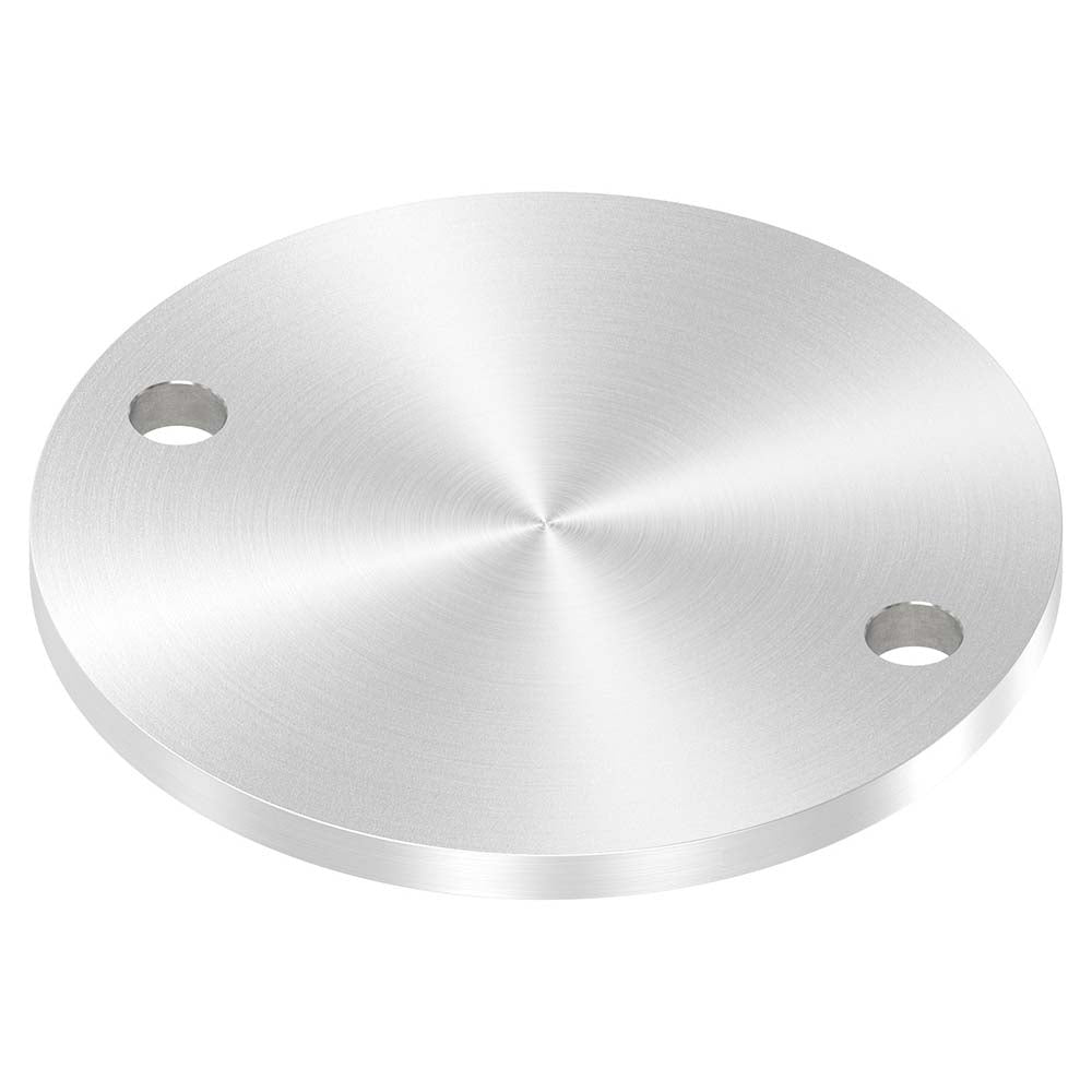 Ronde ø 140mm, Stärke 8mm, mit zwei ø 13mm Bohrungen, einseitig geschliffen, mit Rundschliff