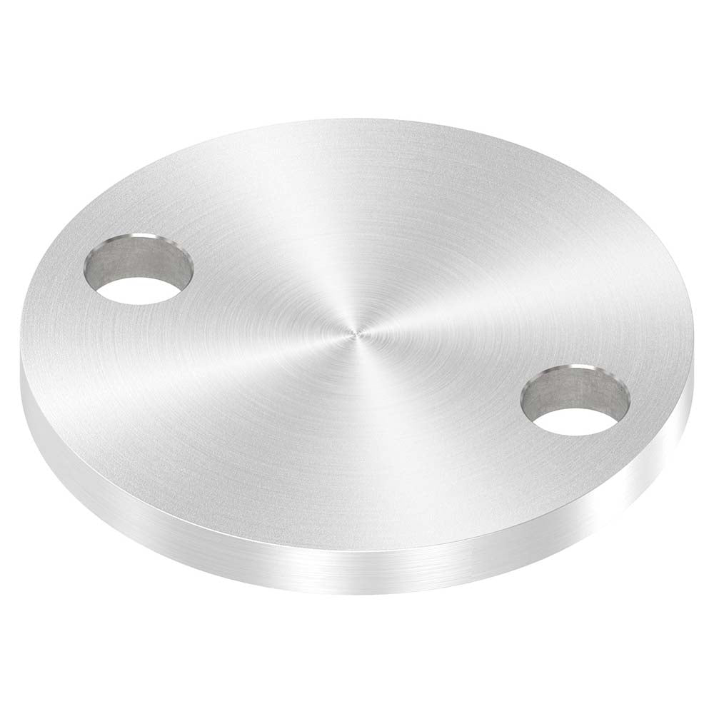 Ronde ø 70mm, Stärke 6mm, mit zwei ø 11mm Bohrungen, einseitig geschliffen, mit Rundschliff