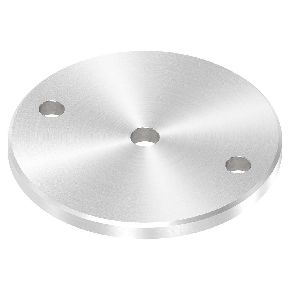 Ankerplatte ø 120mm mit Fase, Stärke 8mm, einseitig geschliffen, mit Rundschliff