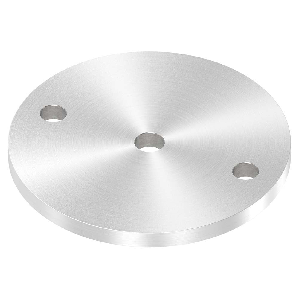 Ankerplatte ø 120mm, Stärke 8mm, einseitig geschliffen, mit Rundschliff