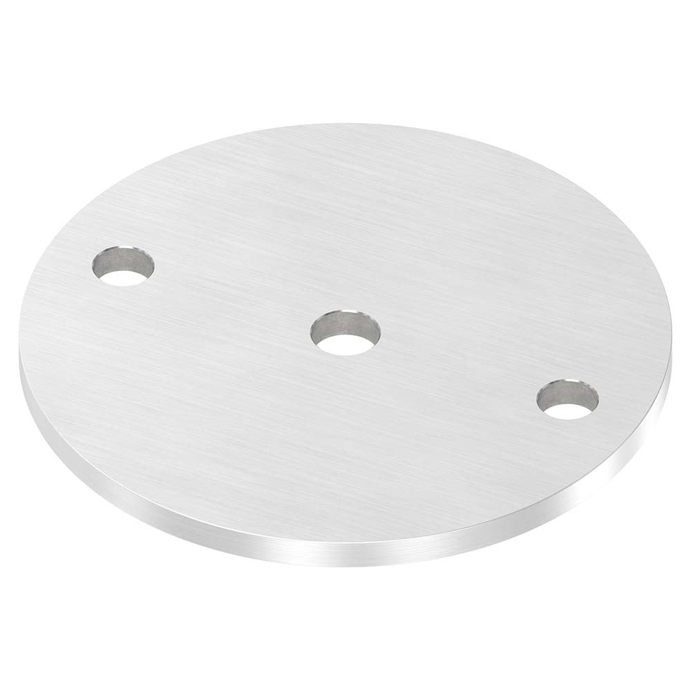 Ankerplatte ø 120mm, Stärke 6mm, einseitig geschliffen, mit Längsschliff