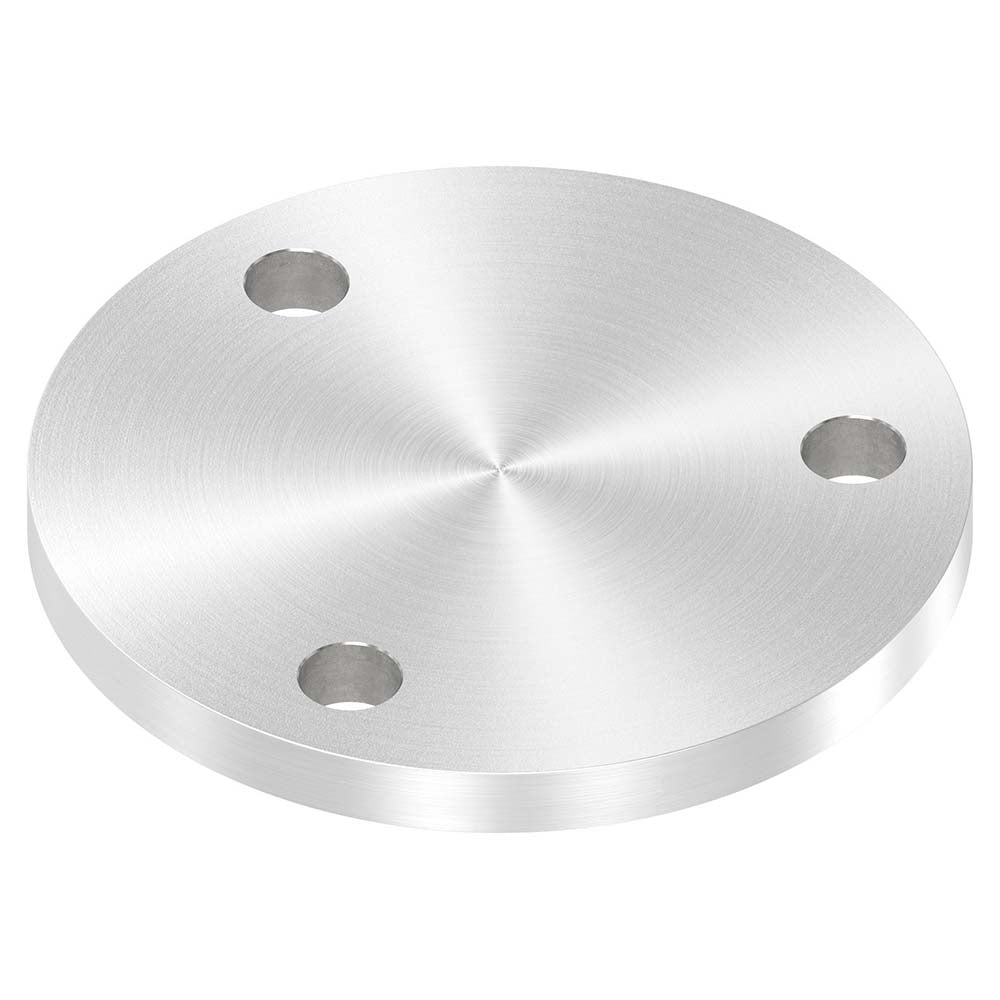 Ronde ø 120mm, Stärke 10mm, mit drei ø 13mm Bohrungen, einseitig geschliffen, mit Rundschliff