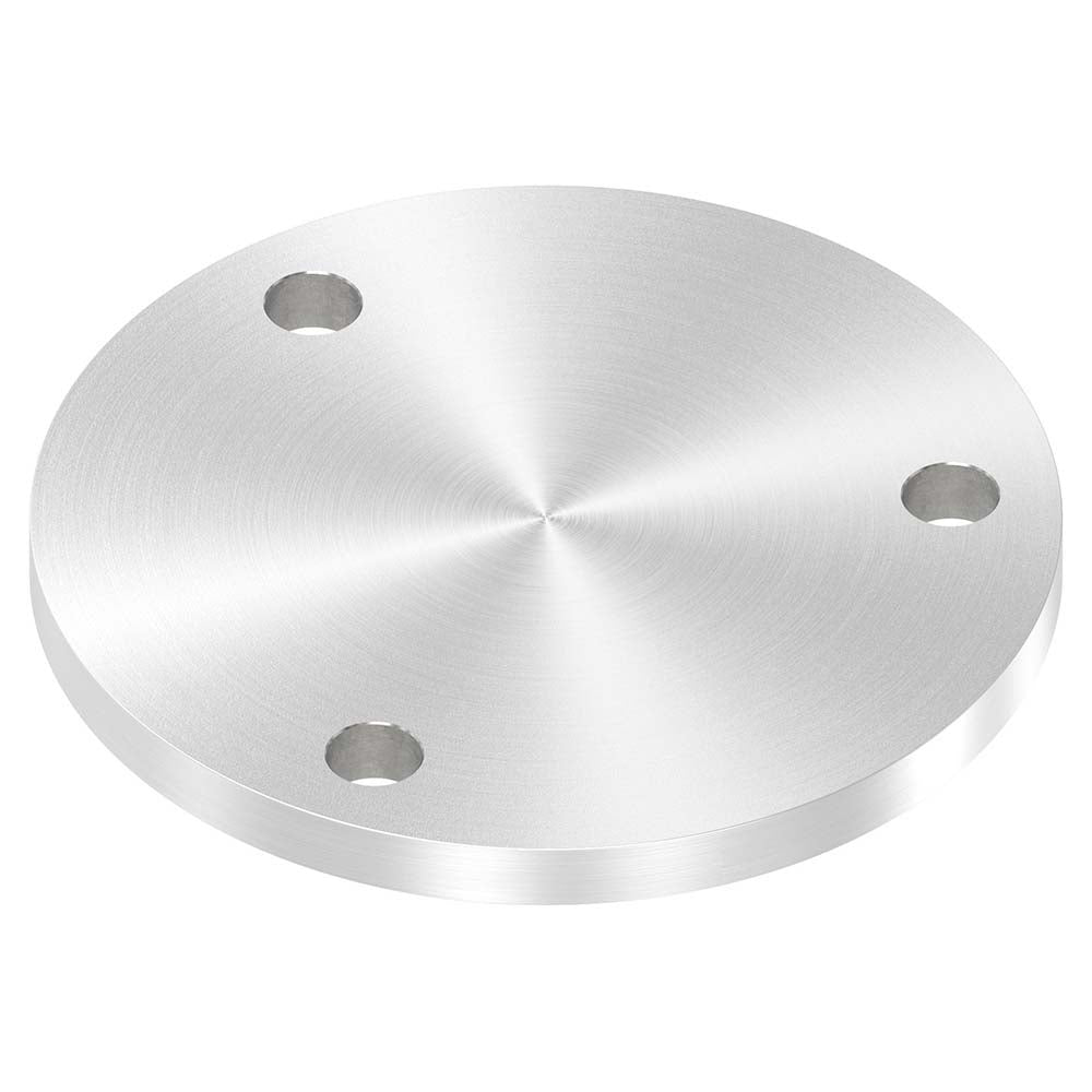 Ronde ø 140mm, Stärke 10mm, mit drei ø 13mm Bohrungen, einseitig geschliffen, mit Rundschliff