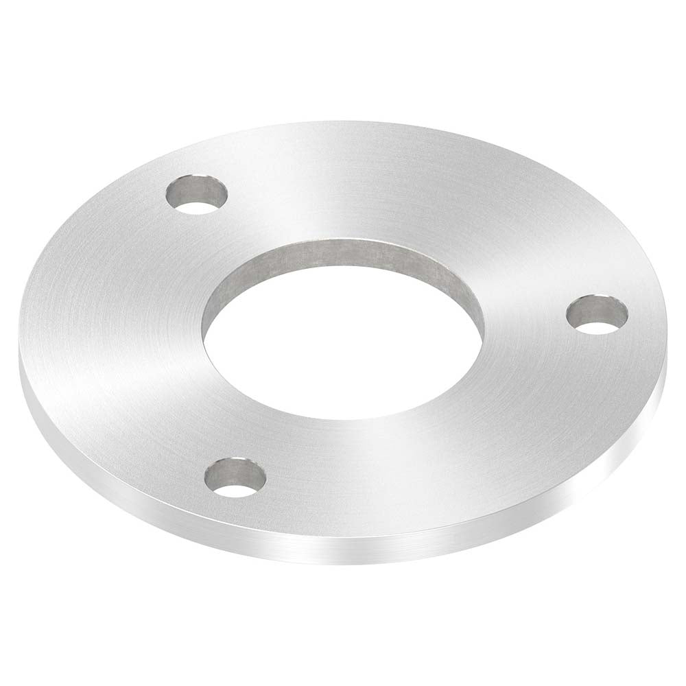 Ronde ø 140mm, Stärke 8mm, mit drei ø 13mm Bohrungen und mittiger ø 60,7mm Bohrung, mit Rundschliff