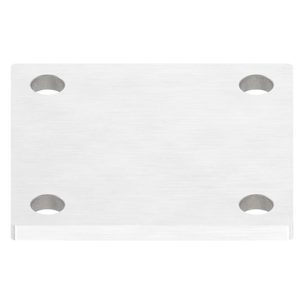 Ankerplatte 92 x 92mm, Stärke 6mm, mit vier ø 11mm Bohrungen, einseitig geschliffen