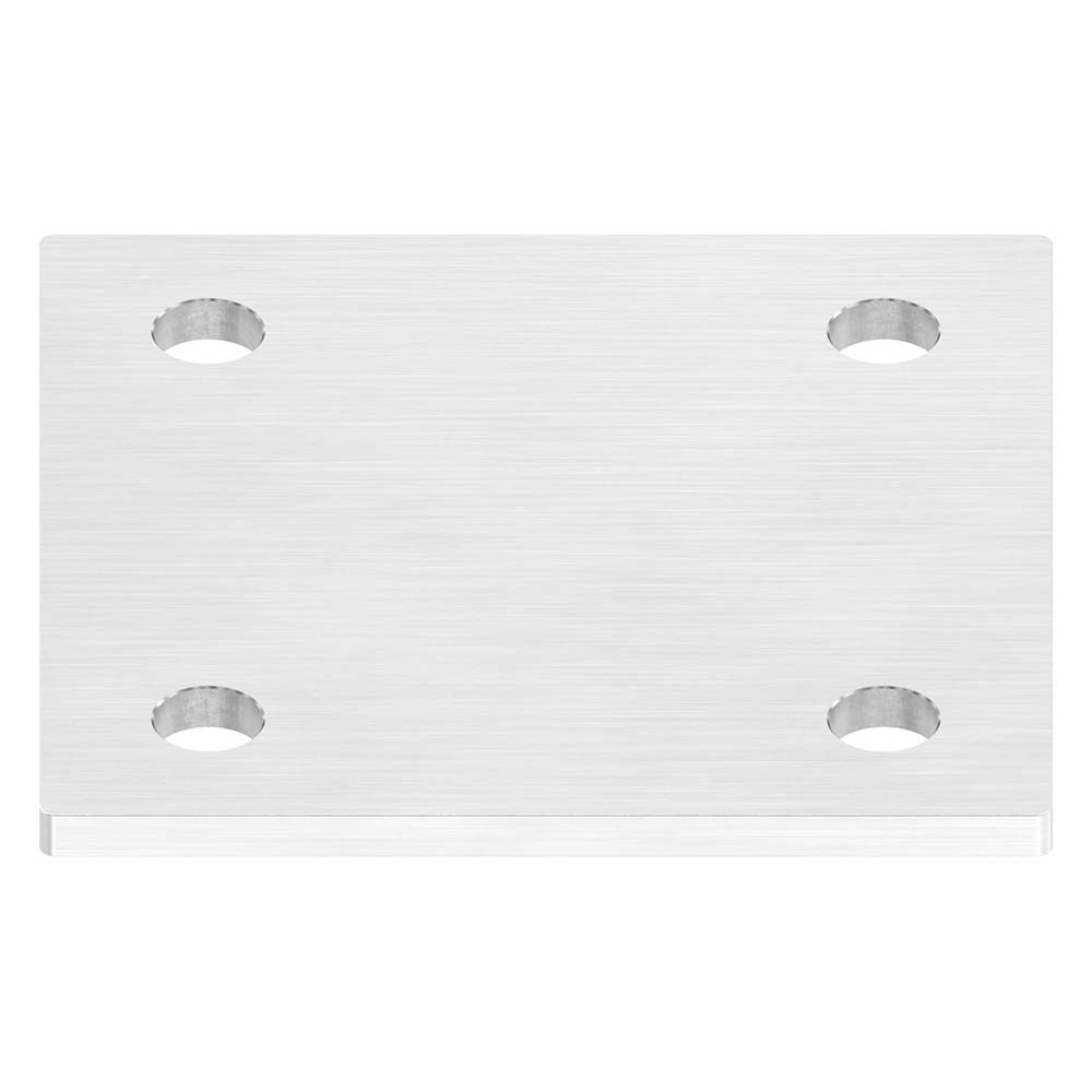 Ankerplatte 120 x 120mm, Stärke 6mm, mit vier ø 13mm Bohrungen, einseitig geschliffen