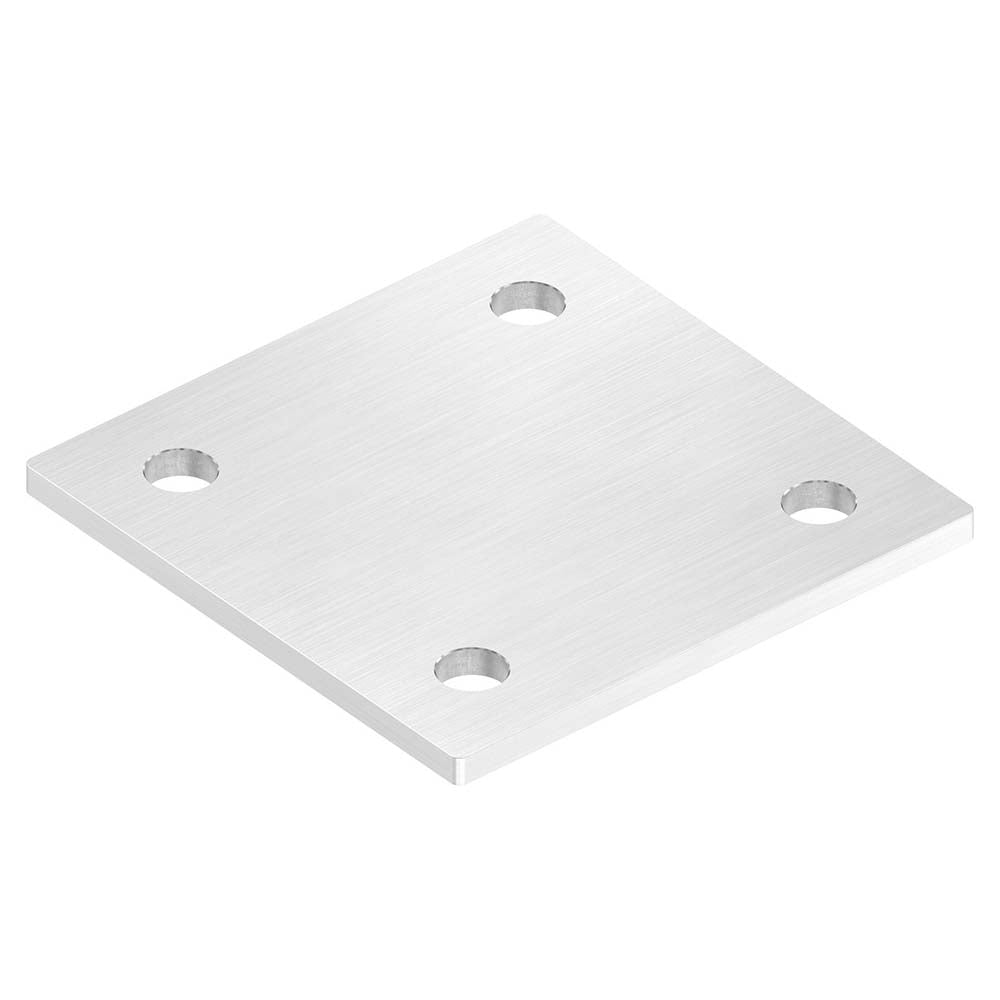 Ankerplatte 120 x 120mm, Stärke 6mm, mit vier ø 13mm Bohrungen, einseitig geschliffen