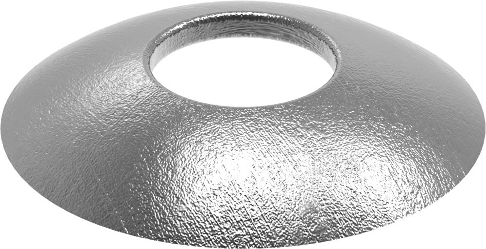 Gewölbte Schale ø 33,7mm, Stärke 3mm, zum Aufschweißen, mit ø 12,3mm Mittelbohrung, Stahl roh