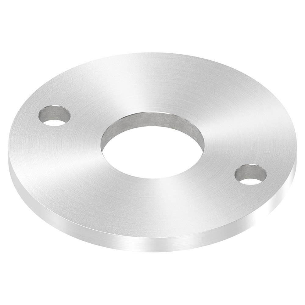 Ronde ø 120mm, Stärke 8mm, mit zwei ø 13mm Bohrungen und mittiger ø 42,8mm Bohrung, mit Rundschliff