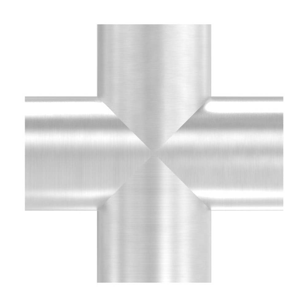 Kreuzstück zum Anschweißen, für Rohr ø 33,7mm, Wandstärke 2,0mm, geschliffen