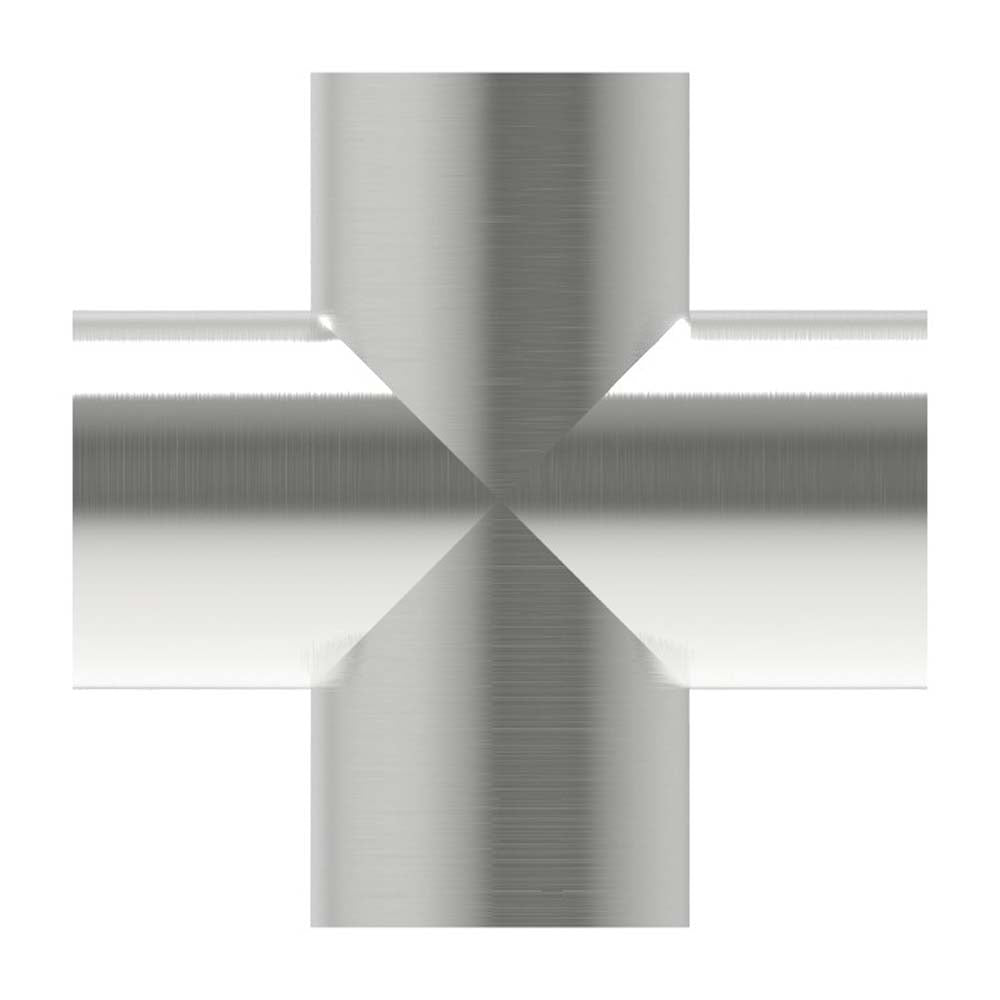 Kreuzstück zum Anschweißen, für Rohr ø 33,7mm, Wandstärke 2,0mm, geschliffen