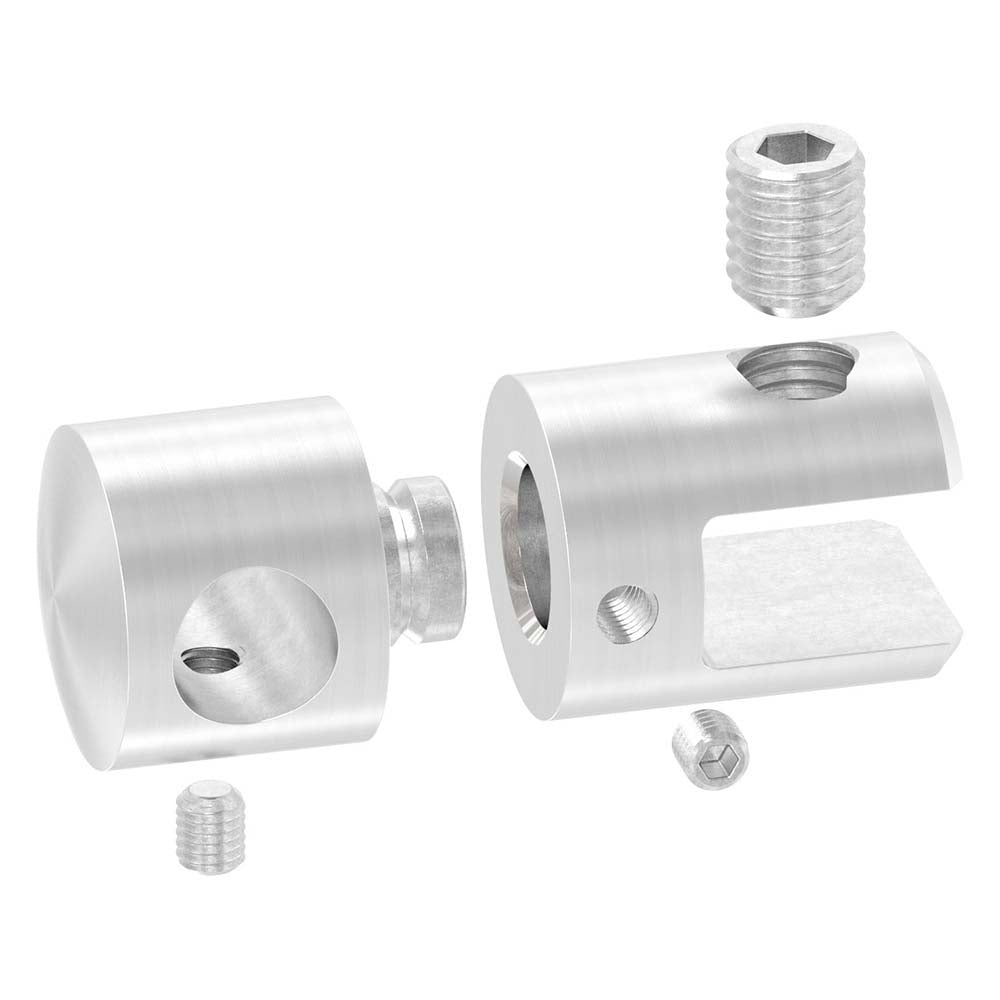 Querstabhalter-Plattenhalter, für Stab ø 12 mm, für 4-10,76mm Plattenstärke