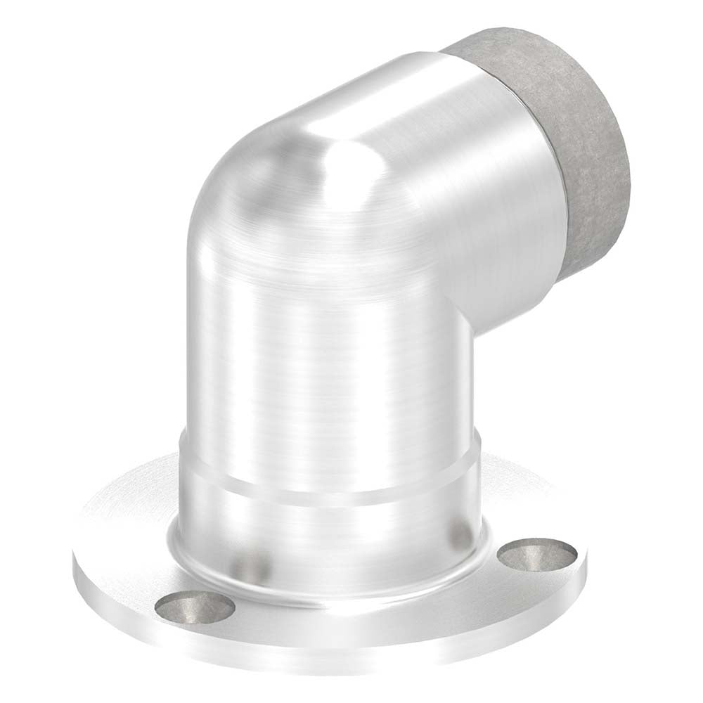 Wandhalterung kurz mit 90° Eckverbindung, für Rohr 42,4 x 2,0 mm, in V2A Edelstahl