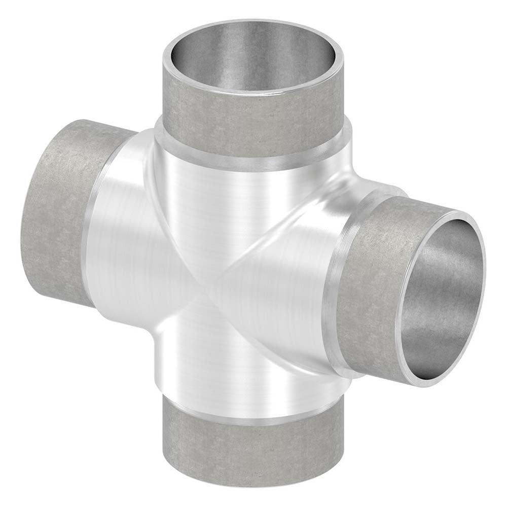 Kreuzstück mit gleichen Abgängen, für Rohr 48,3 x 2,0mm