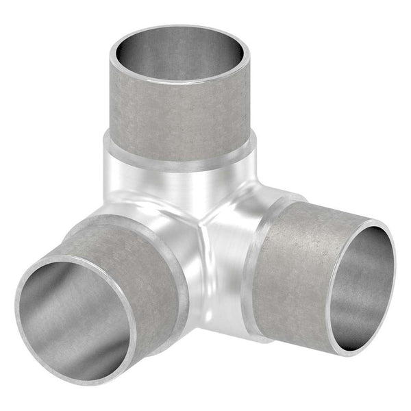 90° Ecke mit Abgang, für Rohr 48,3 x 2,0mm