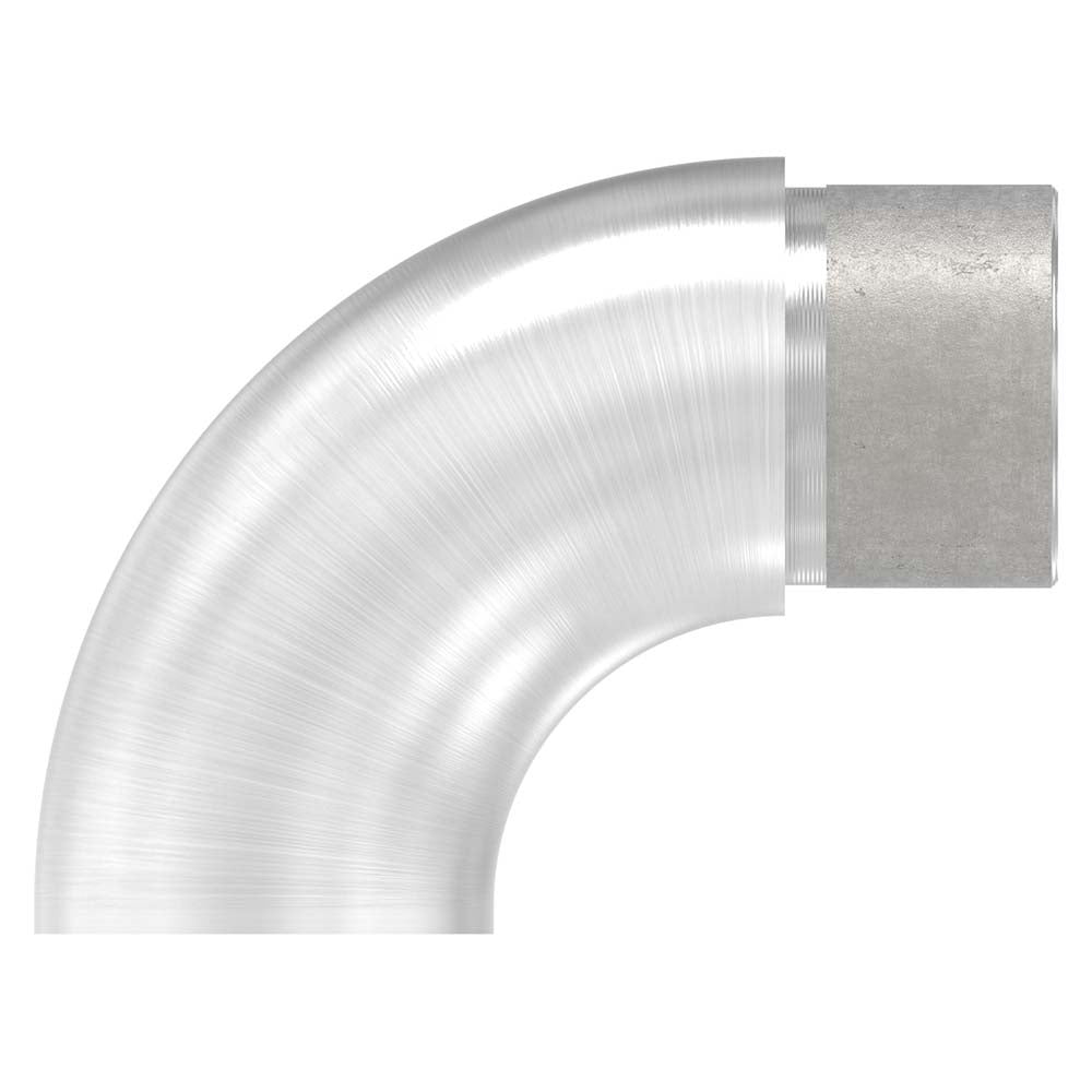 Endbogen 90°, flacher Abschluss, zum Stecken und Kleben, für Rohr 33,7 x 2,0mm