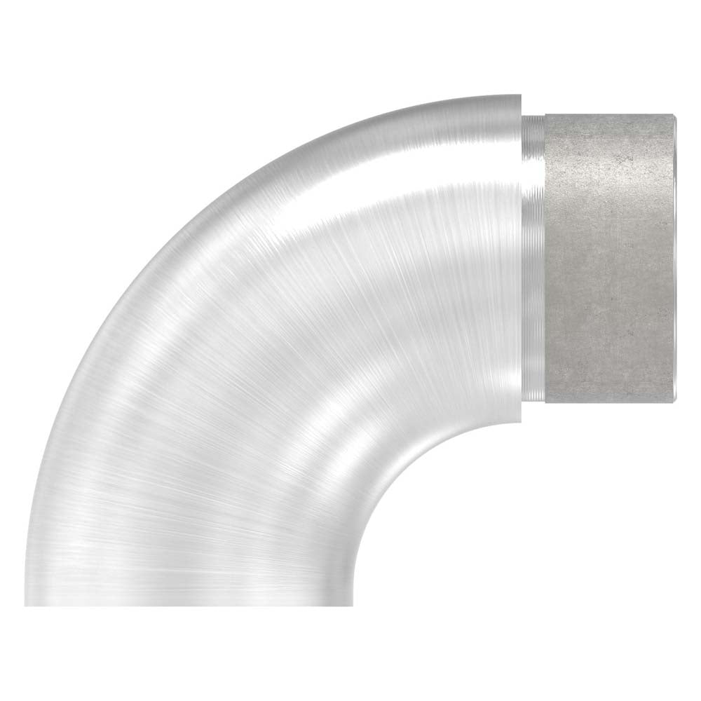 Endbogen 90°, flacher Abschluss, zum Stecken und Kleben, für Rohr 42,4 x 2,6mm