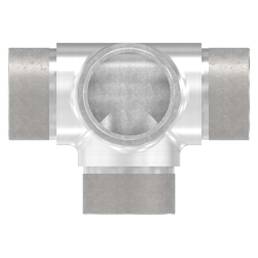T-Stück mit seitlichem Abgang, zum Stecken, für Rohr 42,4 x 2,0mm