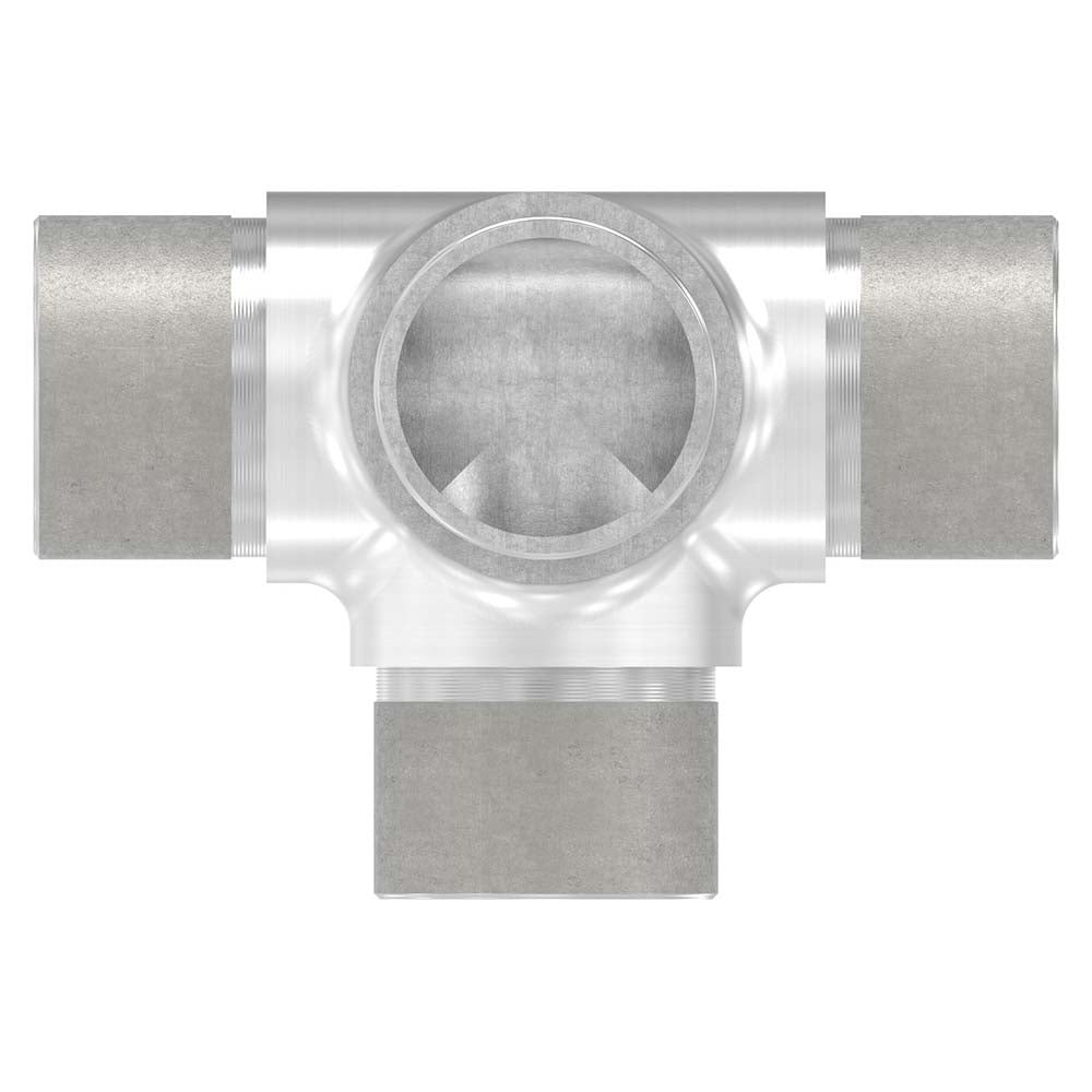 T-Stück mit seitlichem Abgang, zum Stecken, für Rohr 33,7 x 2,0mm