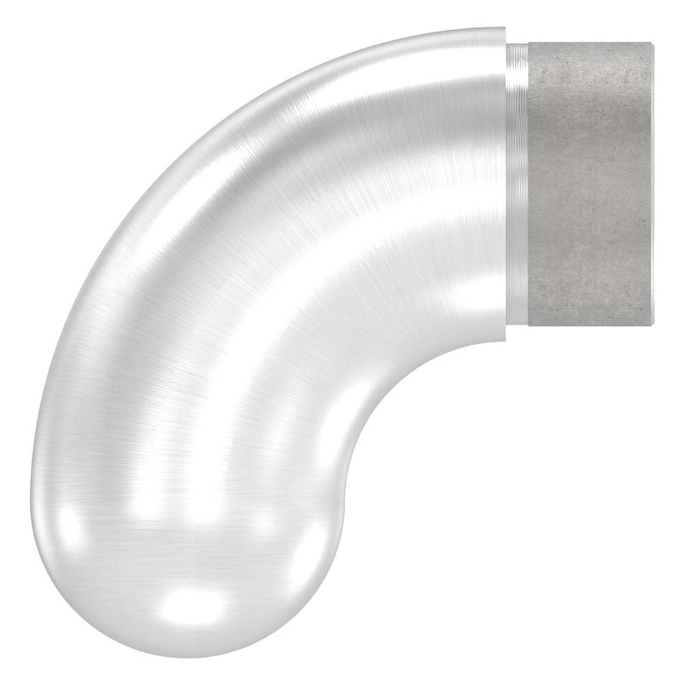 Endbogen 90°, runder Abschluss, zum Stecken und Kleben, für Rohr 42,4 x 2,0mm