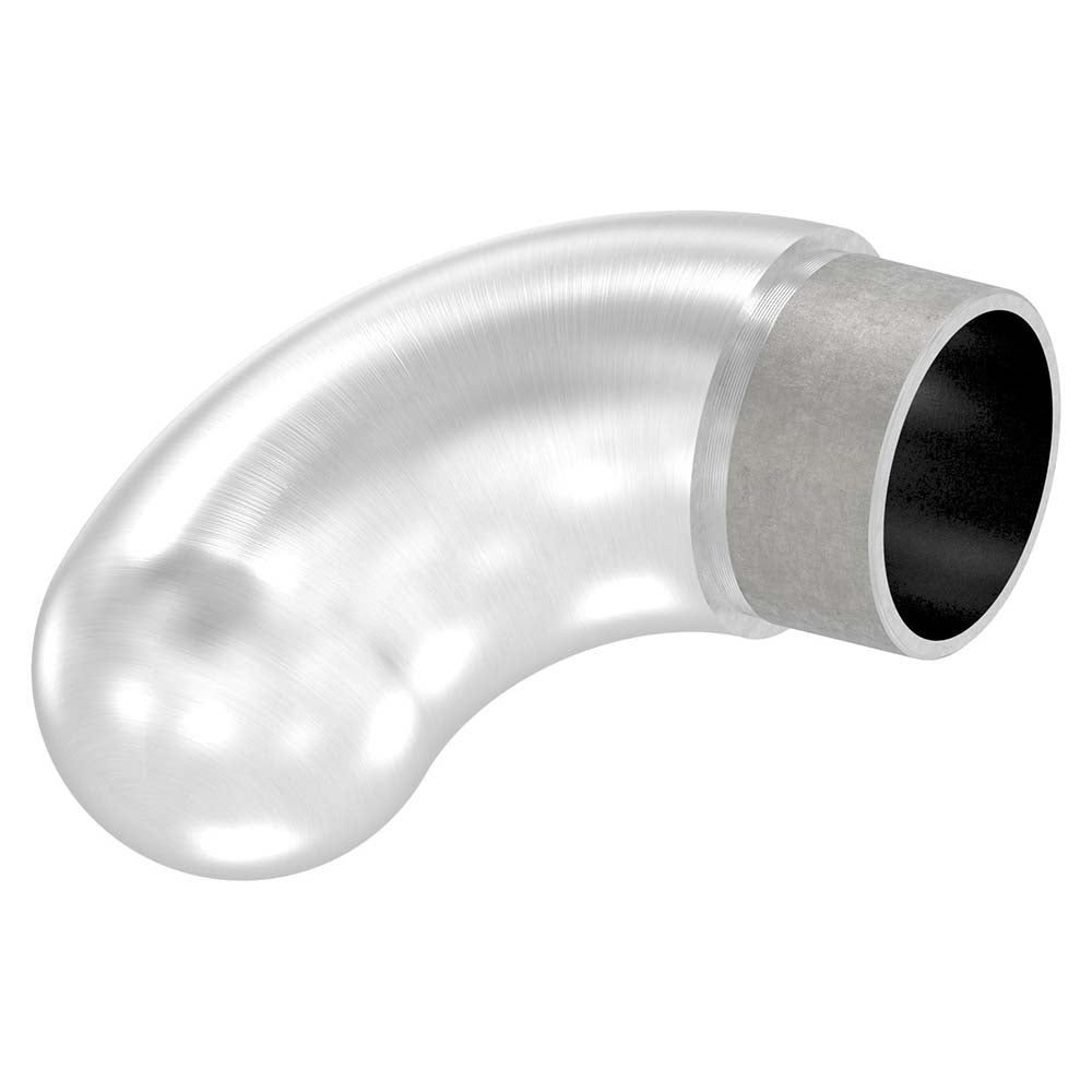 Endbogen 90°, runder Abschluss, zum Stecken und Kleben, für Rohr 42,4 x 2,0mm