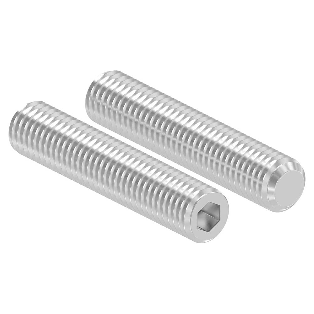 Gewindestift, M12 x 60mm, mit Innensechskant, aus V2A Edelstahl