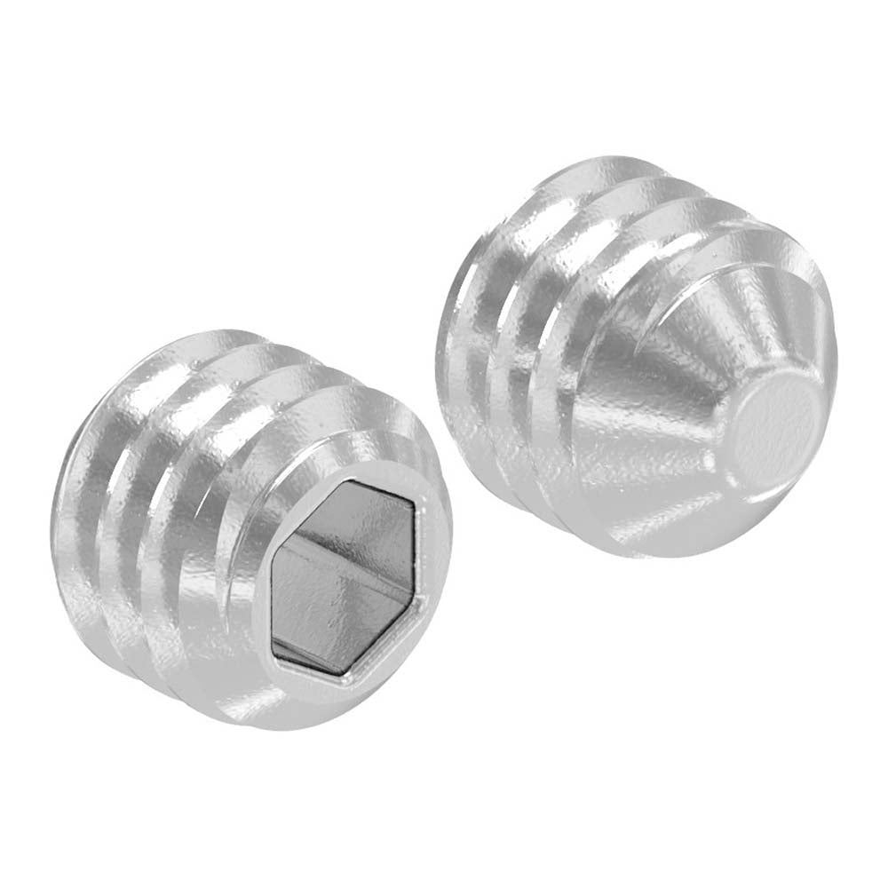 Gewindestift mit Spitze, mit Innensechskant, M4 x 4mm, DIN 914 / ISO 4027, 10er Pack