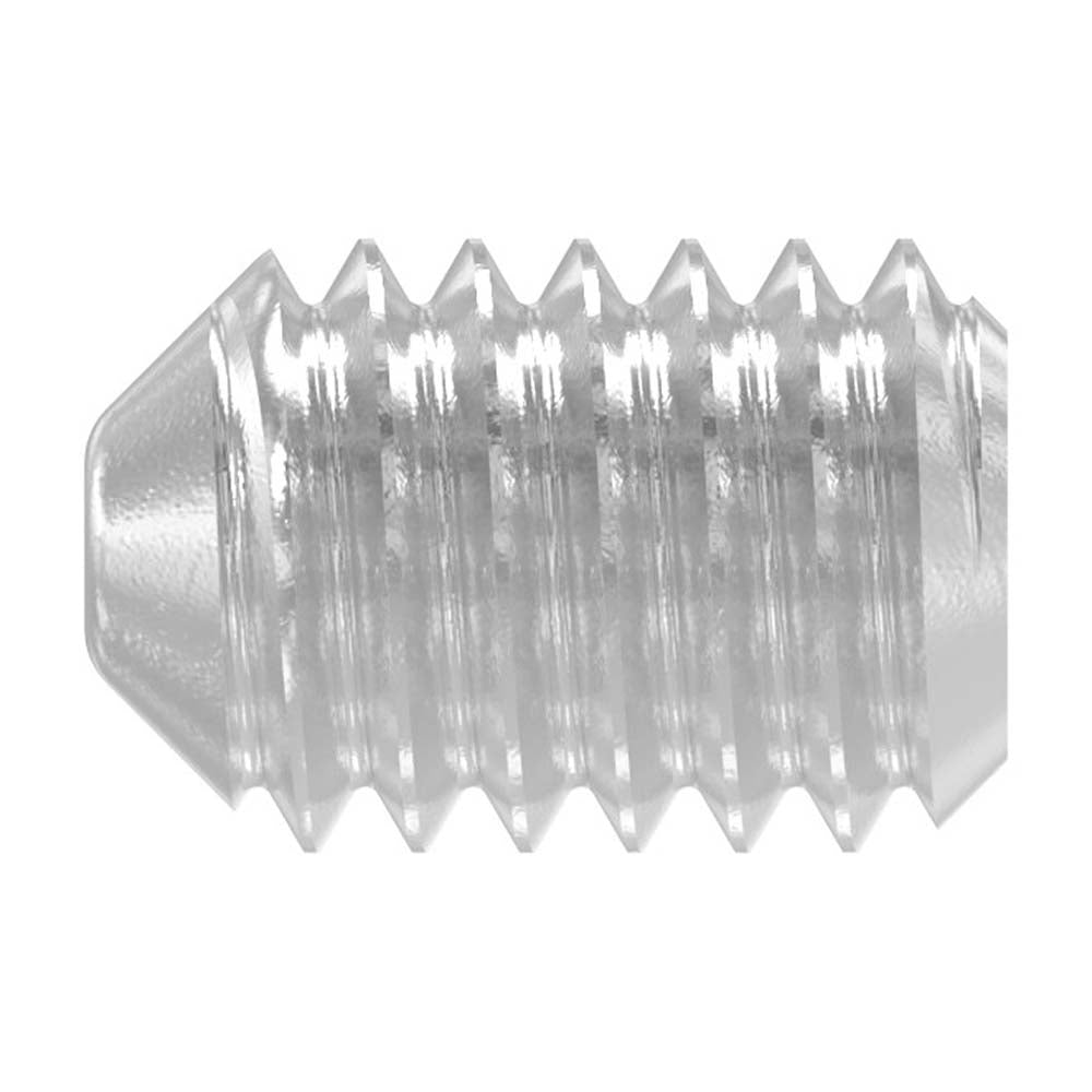 Gewindestift mit Spitze, mit Innensechskant, M4 x 6mm, DIN 914 / ISO 4027, 10er Pack