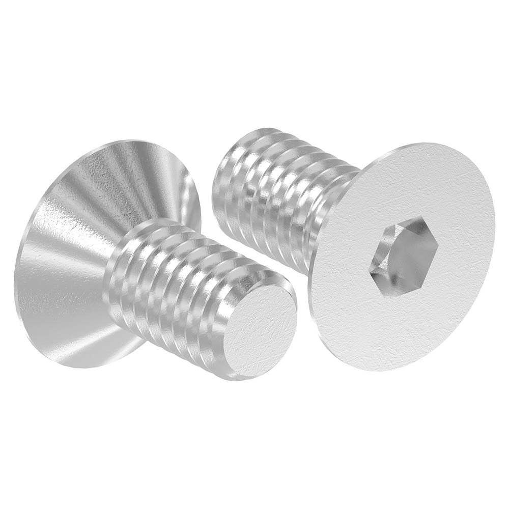 Senkkopfschraube mit Innensechskant, M6 x 12mm, ISO 10642, 10er Pack