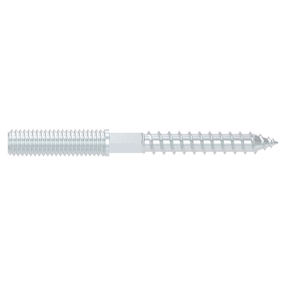 Stahl verzinkte Stockschraube, M8 x 80mm, 10er Pack