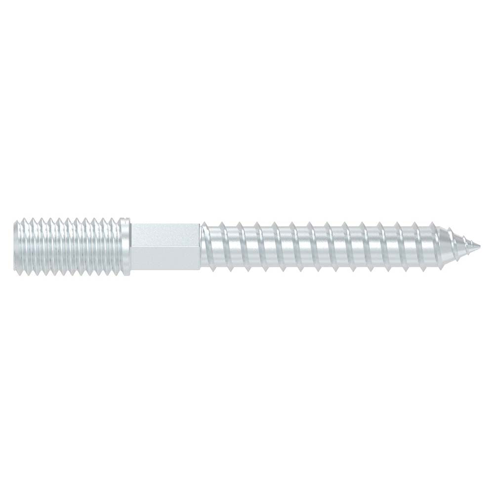 Stahl verzinkte Stockschraube, M10 x 80mm, 10er Pack