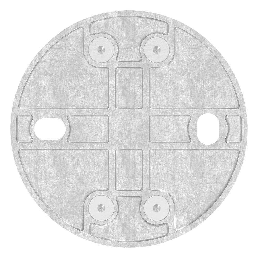 Wandanker zum Spannen, mit Platte 150 x 10mm, für 42,4mm Rohr